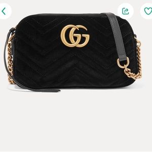 Gucci GG Marmont Velvet Crossbody Bag